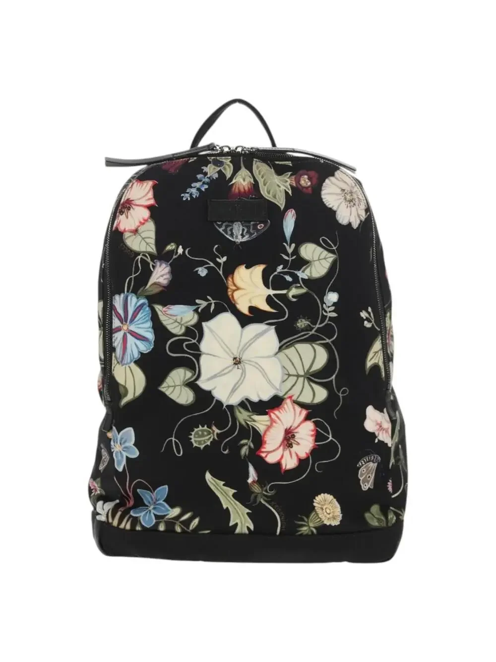 Gucci Flora Backpack Canvas Black #344239G66B